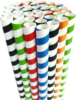 Boba Straws, Smoothies Straw Disposable Extra Large 0.5" 1/2" 12mm Wide Paper Straws for Slushy Jumbo Thick Shakes Bubble Tea Tapioca Pearls Shower Birthday Party Supplies, Stripe 50PCS Boba Straws, Smoothies Straw Disposable Extra Large 0.5" 1/2" 12mm Wide Paper Straws for Slushy Jumbo Thick Shakes Bubble Tea Tapioca Pearls Shower Birthday Party Supplies, Stripe 50PCS