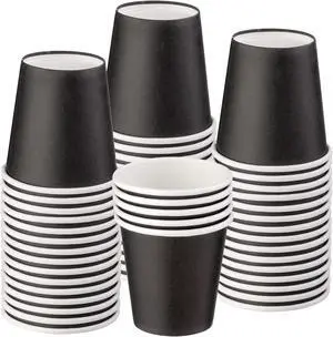 Mnuizu 50 Pack 3 oz Paper Cups, Disposable Bathroom Cups, Mouthwash Cups, Small Paper Cups Ideal for Bathroom, Party, Picnic etc. (Black) Mnuizu 50 Pack 3 oz Paper Cups, Disposable Bathroom Cups, Mouthwash Cups, Small Paper Cups Ideal for Bathroom, Party, Picnic etc. (Black)