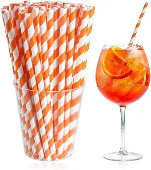 Spritz Straws Compatible with Aperol,Disposable and Cocktail Straws Compatible with Aperol,100pcs,Orange Spritz Straws Compatible with Aperol,Disposable and Cocktail Straws Compatible with Aperol,100pcs,Orange