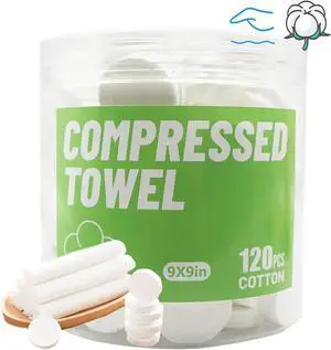 icepac 120 Pcs Compressed Towels, Camping, Disposable Face Compressed Towels, Magic Towel, Compressed Towel for Travel, Camping,Hiking (8x9in) (White 120) icepac 120 Pcs Compressed Towels, Camping, Disposable Face Compressed Towels, Magic Towel, Compressed Towel for Travel, Camping,Hiking (8x9in) (White 120)
