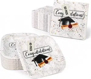 Iconikal 100-Piece Graduation Party Pack 40 Plates & 60 Napkins Iconikal 100-Piece Graduation Party Pack 40 Plates & 60 Napkins