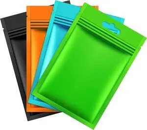 Hestya 200 Pcs Resealable Film Odor Proof Bags, 3.1 x 5.1 Inch, Multicolor Hestya 200 Pcs Resealable Film Odor Proof Bags, 3.1 x 5.1 Inch, Multicolor