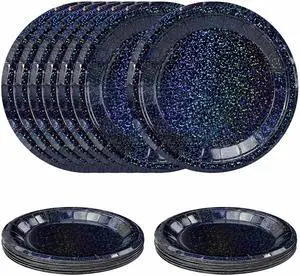 SietDESEO 50 PCS Iridescent Black Paper Plates 7 Inch Dessert Plates Holographic Black Disposable Plate for Birthday Party Dinner Wedding Baby Shower Glitter Cake Plate SietDESEO 50 PCS Iridescent Black Paper Plates 7 Inch Dessert Plates Holographic Black Disposable Plate for Birthday Party Dinner Wedding Baby Shower Glitter Cake Plate