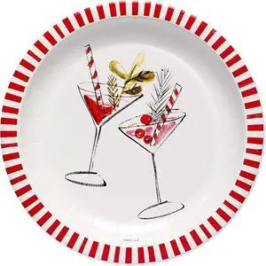 American Greetings 36-Count 7 in. Dessert Plates by Kathy Davis, Christmas Party Supplies American Greetings 36-Count 7 in. Dessert Plates by Kathy Davis, Christmas Party Supplies