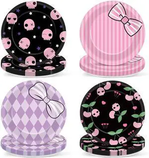 48PCS Kawaii Party Decorations 7" Cute Paper Plates Cartoon Theme Supplies Cartoon Dessert Tableware Set Adorable Pink Purple Disposable Cake Plates for Kids Baby Shower Birthday Party Favor 48PCS Kawaii Party Decorations 7" Cute Paper Plates Cartoon Theme Supplies Cartoon Dessert Tableware Set Adorable Pink Purple Disposable Cake Plates for Kids Baby Shower Birthday Party Favor