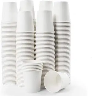Vumdua 100 Pcs 6 oz Disposable Paper Cups, Hot Cold Beverage Drinking Cup for Coffee, Water, Tea, Juice, Espresso & Cortado (White) Vumdua 100 Pcs 6 oz Disposable Paper Cups, Hot Cold Beverage Drinking Cup for Coffee, Water, Tea, Juice, Espresso & Cortado (White)