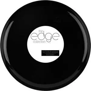 PLASTICPRO [30 Pack 6.3 Plastic Party Plates Black Edge Collection Premium heavyweight Elegant Disposable Tableware Dishes Black PLASTICPRO [30 Pack 6.3 Plastic Party Plates Black Edge Collection Premium heavyweight Elegant Disposable Tableware Dishes Black
