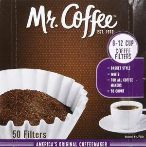 Mr. Coffee 8-12 Cup Coffee Filters 50 Pack (2 Count - 100 Total Filters) Mr. Coffee 8-12 Cup Coffee Filters 50 Pack (2 Count - 100 Total Filters)