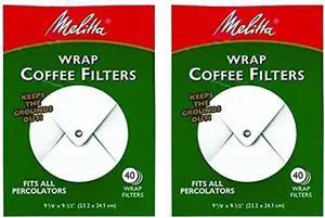 Melitta White Wrap Around Coffee Filter for Percolator (Pack of 2) Melitta White Wrap Around Coffee Filter for Percolator (Pack of 2)