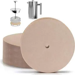 100 Pcs Paper Filters for Ziruma French Press 34 Oz, Pre-punched Holes 100 Pcs Paper Filters for Ziruma French Press 34 Oz, Pre-punched Holes