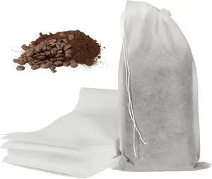 HRX Package 50pcs Disposable Cold Brew Bags 6x10 in for Home Coffee Brewing HRX Package 50pcs Disposable Cold Brew Bags 6x10 in for Home Coffee Brewing