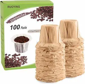 Unbleached Disposable K Cup Filters, Fits Keurig 1.0 & 2.0 Reusable Pods Unbleached Disposable K Cup Filters, Fits Keurig 1.0 & 2.0 Reusable Pods