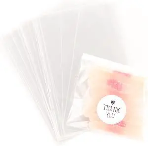 ilauke 200Pcs Cookie Bags with Thank You Stickers, 4x6 Inches ilauke 200Pcs Cookie Bags with Thank You Stickers, 4x6 Inches