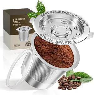 Reusable K Cups Coffee Pods for Keurig Coffee Pods- Stainless Steel Kcup Pod Coffee Filter Refillable for Keurig 1.0,K-mini & 1 Prong Coffee Machine (1 Pack) Reusable K Cups Coffee Pods for Keurig Coffee Pods- Stainless Steel Kcup Pod Coffee Filter Refillable for Keurig 1.0,K-mini & 1 Prong Coffee Machine (1 Pack)