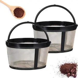 4-5 Cup Coffee Filters, 2Pcs, Nylon Mesh 4-5 Cup Coffee Filters, 2Pcs, Nylon Mesh