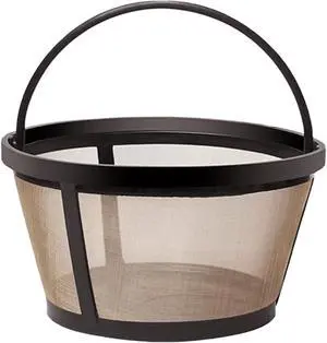 4-5 Cup Reusable Filter Basket With Solid Bottom Fits MrCoffee, Cuisinart, Black & Decker, Hamilton Beach Coffee Makers, Stainless Steel Coffee Makers - BPA-Free Permanent Replacement - 1-Pack 4-5 Cup Reusable Filter Basket With Solid Bottom Fits MrCoffee, Cuisinart, Black & Decker, Hamilton Beach Coffee Makers, Stainless Steel Coffee Makers - BPA-Free Permanent Replacement - 1-Pack