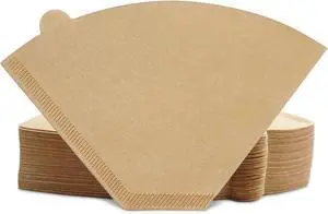 #4 Cone Coffee Filters,4 Coffee Filters Paper fits for Pour Over and Drip Coffee Maker, 8-12 Cup,Natural Unbleached,Chlorine Free (100) #4 Cone Coffee Filters,4 Coffee Filters Paper fits for Pour Over and Drip Coffee Maker, 8-12 Cup,Natural Unbleached,Chlorine Free (100)