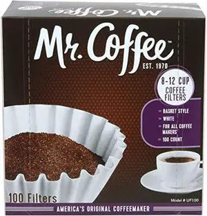 Mr. Coffee 8-12 Cup Coffee Filters, Box, Assorted, 100 Count Mr. Coffee 8-12 Cup Coffee Filters, Box, Assorted, 100 Count