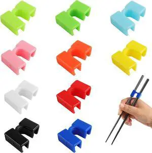 10 Pcs Reusable Training Chopsticks Helpers for Beginners 10 Pcs Reusable Training Chopsticks Helpers for Beginners