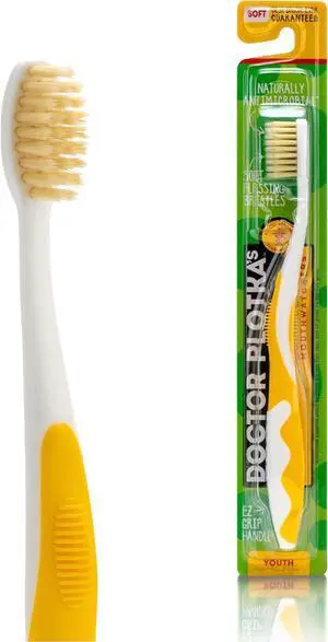 MOUTHWATCHERS Soft Flossing Manual Toothbrush, Kids, Ultra Clean, Yellow MOUTHWATCHERS Soft Flossing Manual Toothbrush, Kids, Ultra Clean, Yellow
