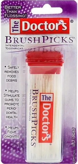 The Doctor's BrushPicks Interdental Toothpicks, 120 BrushPicks The Doctor's BrushPicks Interdental Toothpicks, 120 BrushPicks
