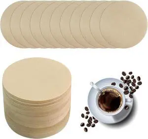 400 Pack Of Natural, Unbleached Disposable Coffee Filter Discs 400 Pack Of Natural, Unbleached Disposable Coffee Filter Discs