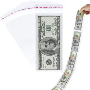 100Pcs Cake Money Box Transparent Bag Clear Paper Money Currency Sleeves Self Sealing Cellophane Money Bags 100Pcs Cake Money Box Transparent Bag Clear Paper Money Currency Sleeves Self Sealing Cellophane Money Bags