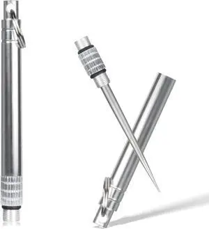 2PCS Portable Mini Titanium Toothpicks with Stainless Steel Holder Reusable Metal Picks for Home & Outdoor Use 2PCS Portable Mini Titanium Toothpicks with Stainless Steel Holder Reusable Metal Picks for Home & Outdoor Use
