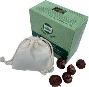 6 Ounces Greenwill Organic De-seeded Soapberry/Soap Nuts Natural Laundry Detergent with Wash Bag 6 Ounces Greenwill Organic De-seeded Soapberry/Soap Nuts Natural Laundry Detergent with Wash Bag
