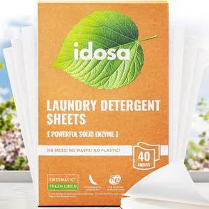 Laundry Detergent Sheets 80 Loads Stain-Fighting Enzymes - Plant Powered Fragrance Microcapsules Eco-Friendly Laundry Soap Sheets - Home or Travel Flax scent 40 sheets Laundry Detergent Sheets 80 Loads Stain-Fighting Enzymes - Plant Powered Fragrance Microcapsules Eco-Friendly Laundry Soap Sheets - Home or Travel Flax scent 40 sheets
