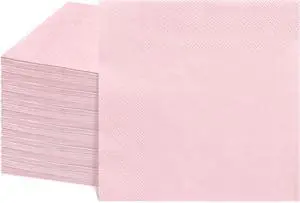 NatNarr 120 Pk Cocktail Napkins Pink Napkins Disposable, 5 Inch NatNarr 120 Pk Cocktail Napkins Pink Napkins Disposable, 5 Inch