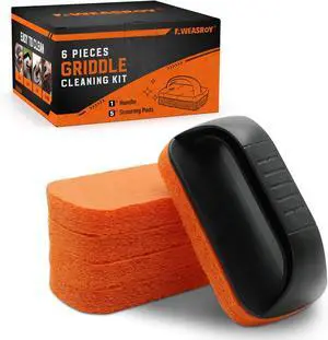 Griddle Cleaning Kit for Blackstone, Non-Scratch Scouring Pads for Kitchen Griddle Cleaning Kit for Blackstone, Non-Scratch Scouring Pads for Kitchen