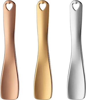 Lisapack 3pcs Metal Makeup Spatula, Mini Skincare Cosmetic Lotion Scoop Lisapack 3pcs Metal Makeup Spatula, Mini Skincare Cosmetic Lotion Scoop