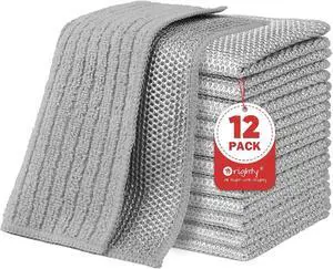 Orighty Dish Cloths, 12 Pack Double-Layer Metal Dish Rags, 7"x8" Orighty Dish Cloths, 12 Pack Double-Layer Metal Dish Rags, 7"x8"