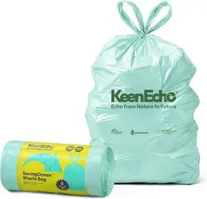 8 Gallon 40 Counts Small Green Trash Bags with Handle, Ocean Fishing Nets Upcycling, Sage & Sea Salt Scented, Plastic Garbage Bags, Waste Bag for Bathroom, Kitchen, Office and Pets 8 Gallon 40 Counts Small Green Trash Bags with Handle, Ocean Fishing Nets Upcycling, Sage & Sea Salt Scented, Plastic Garbage Bags, Waste Bag for Bathroom, Kitchen, Office and Pets
