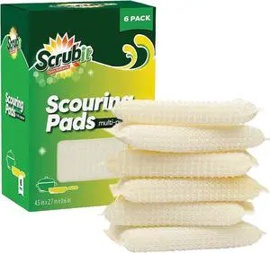 Multi-Purpose Scouring Pad by Scrub-It - Non-Scratch Cleaning Dobie Pads for Pots, Pans, Dishes, Utensils & Non-Stick Cookware - Sponge Scrubbers Use for Kitchen, Bathroom & More (6 Pack) Multi-Purpose Scouring Pad by Scrub-It - Non-Scratch Cleaning Dobie Pads for Pots, Pans, Dishes, Utensils & Non-Stick Cookware - Sponge Scrubbers Use for Kitchen, Bathroom & More (6 Pack)