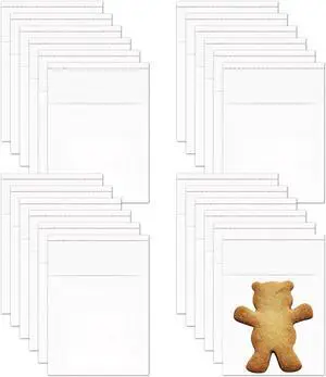 Adhesive Pastry Bags 200 Count 2" x 2" Small Clear Self Sealing Cello Bags Resealable OPP Cellophane Baggies for Bakery Crafts Photos Rings Candy Beads Seeds Adhesive Pastry Bags 200 Count 2" x 2" Small Clear Self Sealing Cello Bags Resealable OPP Cellophane Baggies for Bakery Crafts Photos Rings Candy Beads Seeds
