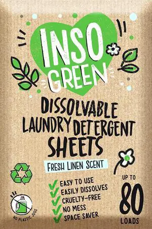 Eco Laundry Detergent Sheets - 80 Loads Laundry Sheets Detergent - 40 No Plastic Jug Washer Soap Sheet - No Mess & Space-Saving Travel Friendly Laundry Detergent Eco Laundry Detergent Sheets - 80 Loads Laundry Sheets Detergent - 40 No Plastic Jug Washer Soap Sheet - No Mess & Space-Saving Travel Friendly Laundry Detergent