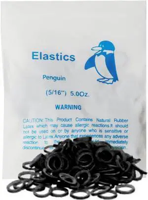 LA MIERE Non latex 100P Black Orthodontic Elastics Dental Rubber Bands Intraoral Black Elastic Bands (Medium, 5 Oz, 5/16" (8mm)) LA MIERE Non latex 100P Black Orthodontic Elastics Dental Rubber Bands Intraoral Black Elastic Bands (Medium, 5 Oz, 5/16" (8mm))