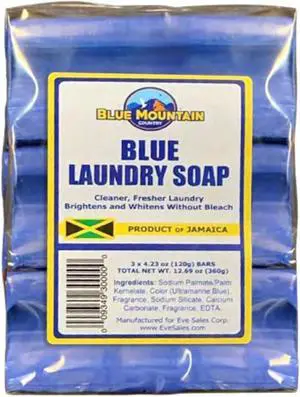 Blue Mountain Country Blue Laundry Soap, Product of Jamaica 3 Pack (4.23 oz Each), Concentrated Formula, Brightens & Whitens Without Bleach, Cleaner & Fresher Laundry Blue Mountain Country Blue Laundry Soap, Product of Jamaica 3 Pack (4.23 oz Each), Concentrated Formula, Brightens & Whitens Without Bleach, Cleaner & Fresher Laundry