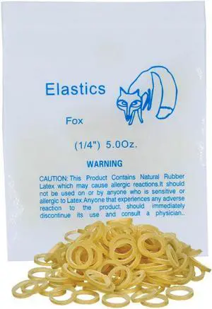 100 Pack Orthodontic Elastics Dental Rubber Bands Intraoral Elastic Bands Blue Fox(Medium, 5 Oz, 1/4'') 100 Pack Orthodontic Elastics Dental Rubber Bands Intraoral Elastic Bands Blue Fox(Medium, 5 Oz, 1/4'')