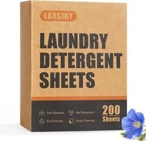 Laundry Detergent Sheets - 200 Loads Fresh Linen Scent Washing Strips, Compact Lightweight Liquidless Eco-Friendly Hypoallergenic Portable Soap for Save Space and Travel Laundry Detergent Sheets - 200 Loads Fresh Linen Scent Washing Strips, Compact Lightweight Liquidless Eco-Friendly Hypoallergenic Portable Soap for Save Space and Travel