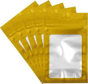 50 Count Holographic Mylar Bags With Clear Window Resealable Food-Grade Storage Pouch with Front View Window Keeps Cookies, Snacks, and Jewelry Fresh & Secure (2.95 x 4.72 Inches) 50 Count Holographic Mylar Bags With Clear Window Resealable Food-Grade Storage Pouch with Front View Window Keeps Cookies, Snacks, and Jewelry Fresh & Secure (2.95 x 4.72 Inches)