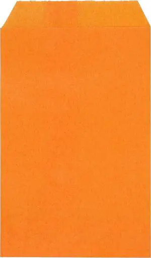 Quotidian Orange Flat Small Greaseproof Paper Bags 3x5 in, 100 Count Quotidian Orange Flat Small Greaseproof Paper Bags 3x5 in, 100 Count