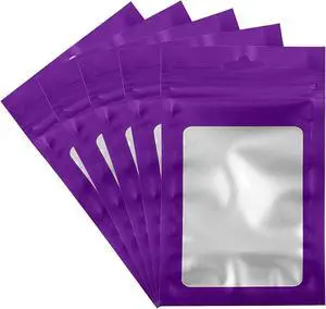 50 Count Holographic Mylar Bags With Clear Window Resealable Food-Grade Storage Pouch with Front View Window Keeps Cookies, Snacks, and Jewelry Fresh & Secure (2.95 x 4.72 Inches) 50 Count Holographic Mylar Bags With Clear Window Resealable Food-Grade Storage Pouch with Front View Window Keeps Cookies, Snacks, and Jewelry Fresh & Secure (2.95 x 4.72 Inches)