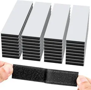 32 Sets 1x4 Inch Hook and Loop Strips with Adhesive, Strong Sticky Back, Heavy Duty Fasteners, Double Sided Mounting Tape for Wall Hanging Picture, Home, Office, School, No Holes Needed, Black 32 Sets 1x4 Inch Hook and Loop Strips with Adhesive, Strong Sticky Back, Heavy Duty Fasteners, Double Sided Mounting Tape for Wall Hanging Picture, Home, Office, School, No Holes Needed, Black