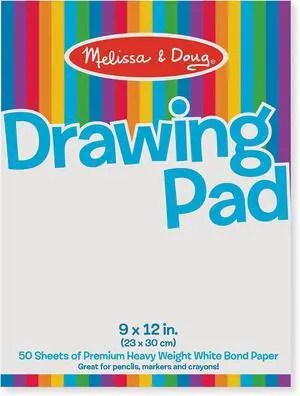 Drawing Pad (9 x 12 inches) with 50 Sheets of White Bond Paper Drawing Pad (9 x 12 inches) with 50 Sheets of White Bond Paper
