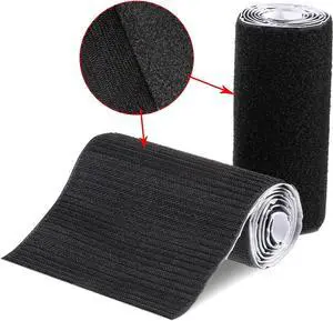 6 Inch Wide Hook and Loop Tape Black Double Sided Nylon Heavy Duty Adhesive Fastener Roll for Couch Cushions Rugs Fabric Sewing DIY Projects Reusable(6 Inch Width 1 Yard Length) 6 Inch Wide Hook and Loop Tape Black Double Sided Nylon Heavy Duty Adhesive Fastener Roll for Couch Cushions Rugs Fabric Sewing DIY Projects Reusable(6 Inch Width 1 Yard Length)