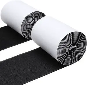 4.4 Inches x 7 Feet Strong Sticky Back Heavy Duty Hook and Loop Tape with Adhesive, Non-Slip Couch Cushion Grip Accessories, Double Sided Strip Roll to Prevent Sliding, Black 4.4 Inches x 7 Feet Strong Sticky Back Heavy Duty Hook and Loop Tape with Adhesive, Non-Slip Couch Cushion Grip Accessories, Double Sided Strip Roll to Prevent Sliding, Black
