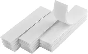 1x4 inch Self Adhesive Hook and Loop Strips - 15 Sets - White Sticky Back Tape Fastener, Heavy Duty Mounting Strips for Home or Office Use - Instead of Holes and Screws 1x4 inch Self Adhesive Hook and Loop Strips - 15 Sets - White Sticky Back Tape Fastener, Heavy Duty Mounting Strips for Home or Office Use - Instead of Holes and Screws